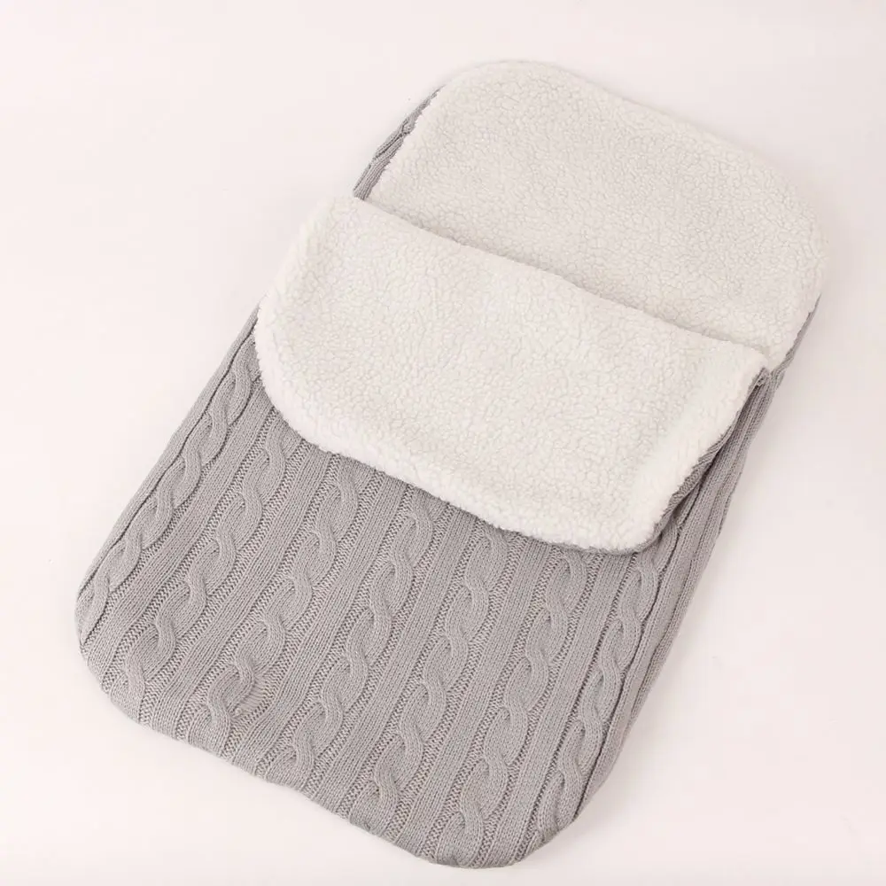 Chidern Swaddle Wrap Knit Envelope Newborn Sleeping Bag Baby Warm Swaddling Blanket Infant Stroller Sleep Sack Footmuff | Дом и сад