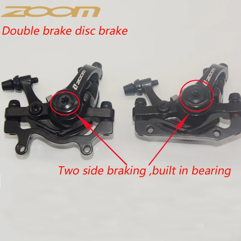 

ZOOM Bicycle Disc Brake Mountain Road MTB Bike Mechanical Caliper Disc Brakes Cycling Double Brake