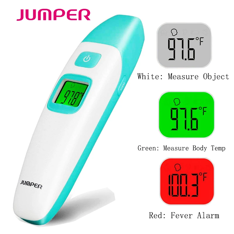 

professional Medical Infrared forehead ear Digital termometro Pyrometer Auditory and visual fever warning Adult Body Temperature