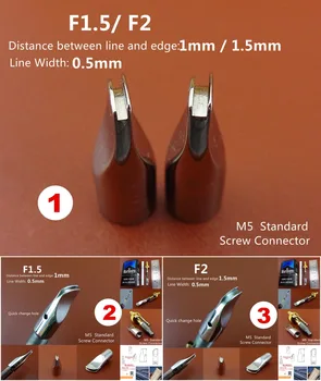 

3kind F Type Leather Craft Electric Edging Creasing Machine Press Line Replaceable Mini Head Tip Tool Sewing Carving Stamping