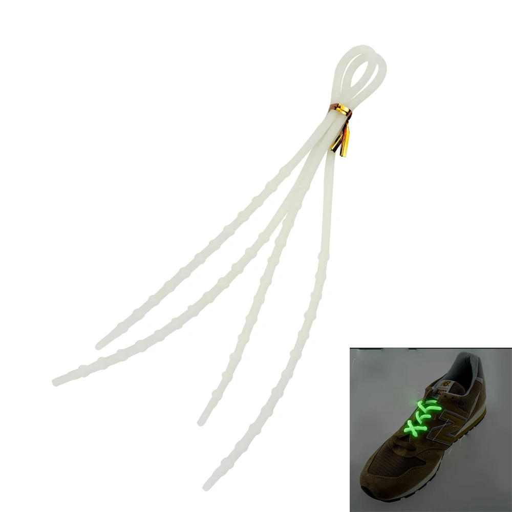 1Pair Fashion Unisex Women Men Athletic Running X-Tie Lazy Shoelaces Easy Soft Elastic Silicone Shoe Lace Strings Cable All Snea