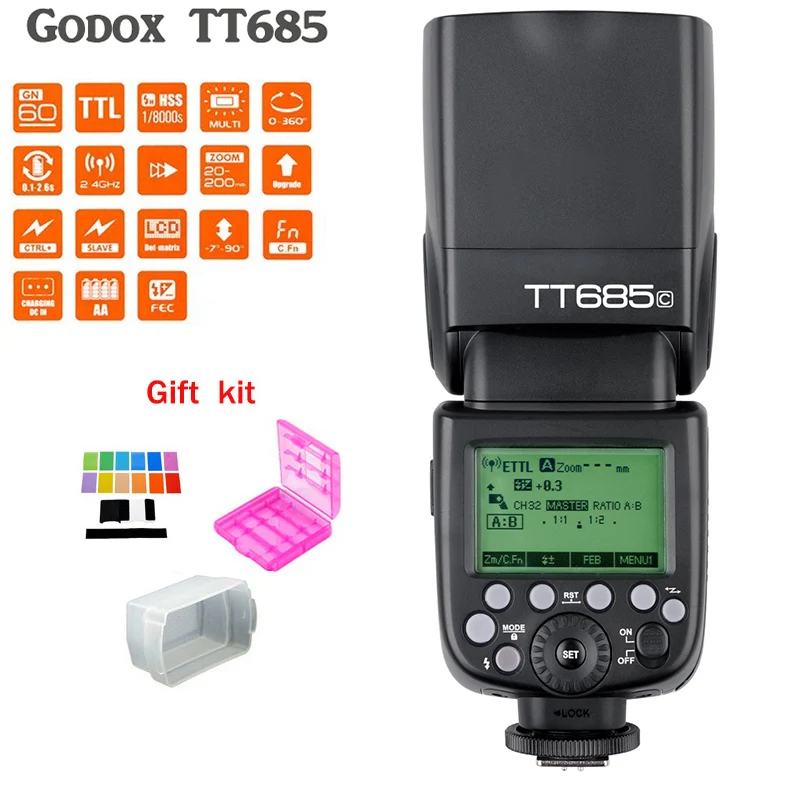 Godox TT685C Speedlite High Speed Sync External TTL For Canon Flash