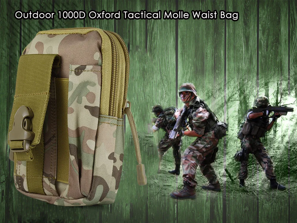 10 цветов 1000D тактическая Сумка водонепроницаемая походная камуфляжная охотничья сумка Оксфорд военный ремень сумка