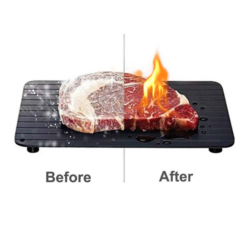 

Fast Defrosting Tray for Frozen Food Meat Fruit Quick Defrosting Plate The Safety Way Defrosting Meat Tray Kitchen Gadget Tool