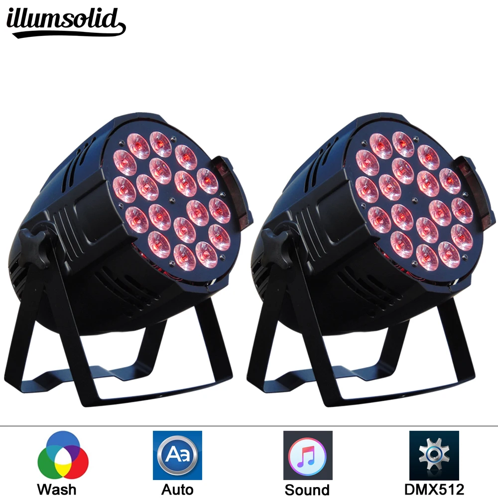 

2pcs/lo Mini RGBW LED 18X12W LED Par Light High Power LED Wash Light For Party Disco DJ Light