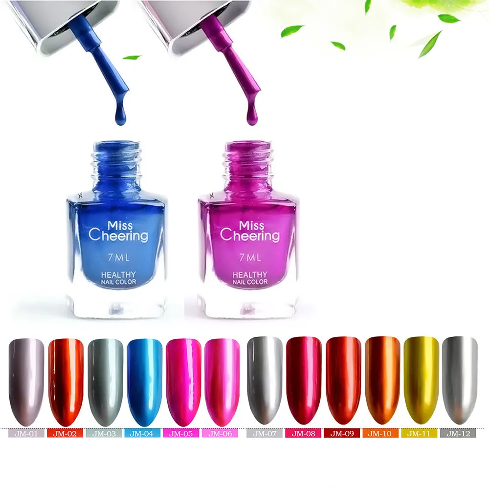 

Women Multicolor Nail Polish Metal Paint Lady Fingernail Makeup Nail Care