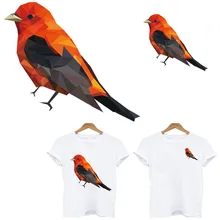 Термочувствительные патчи красивые птицы приклеенные железные частички для одежды термо-Стикеры для одежды на одежде Цветочная аппликация Заказная заплата