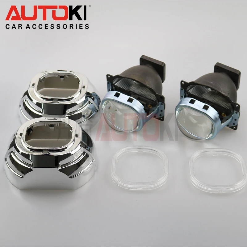 Free-Shipping-3-0-Bi-xenon-Projector-Lens-Koito-Q5-Square-with-Projector-Cover-CCFL-Cover