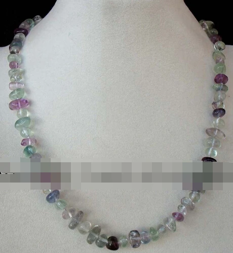 

11.22 flourite baroque 8-12mm necklace 18" Discount 35%