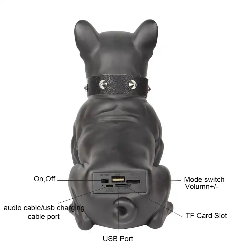 french bulldog head speaker