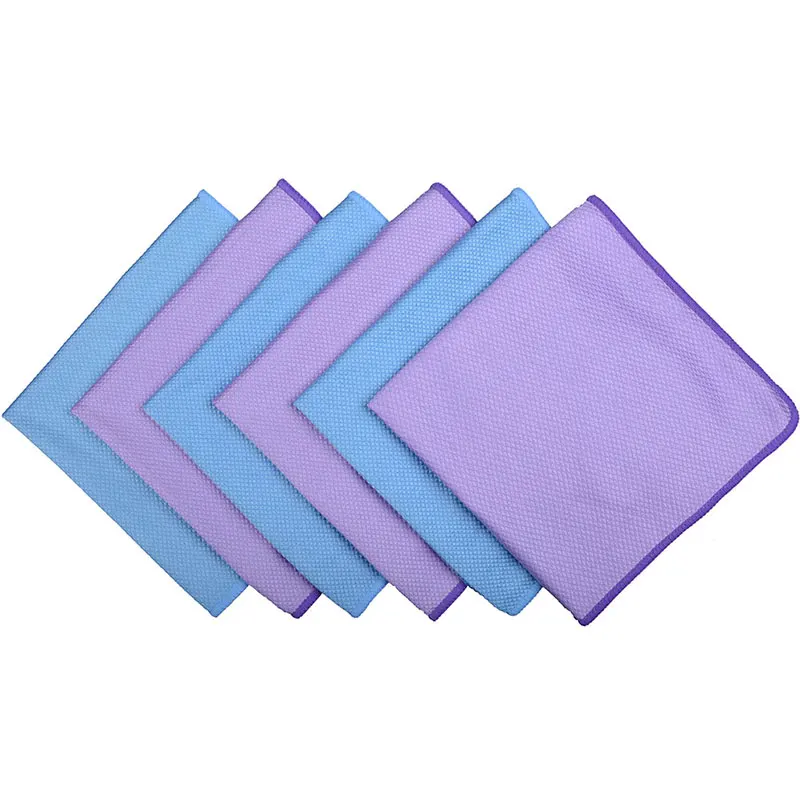 

Ship From US 6-pack 40cmx40cm Microfiber Glass Cloth Detailing Towels Car Cleaning Cloths Windshield Car Care Cloths