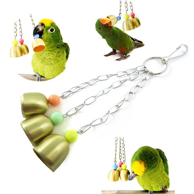 Hoomall птица игрушка попугай колокольчик клетка подставка рама Vogel Speelgoed товары для
