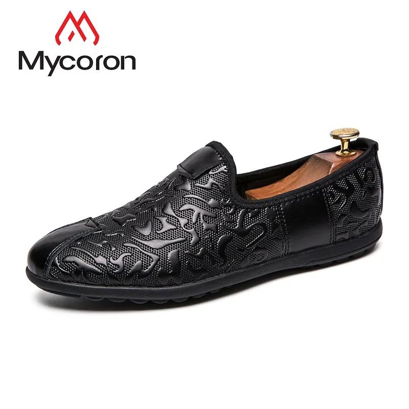 

MYCORON Mens Shoes Casual Handmade Men Flats Handmade Loafers Man Boots Breathable Minimalist Design Chaussure Homme Sport