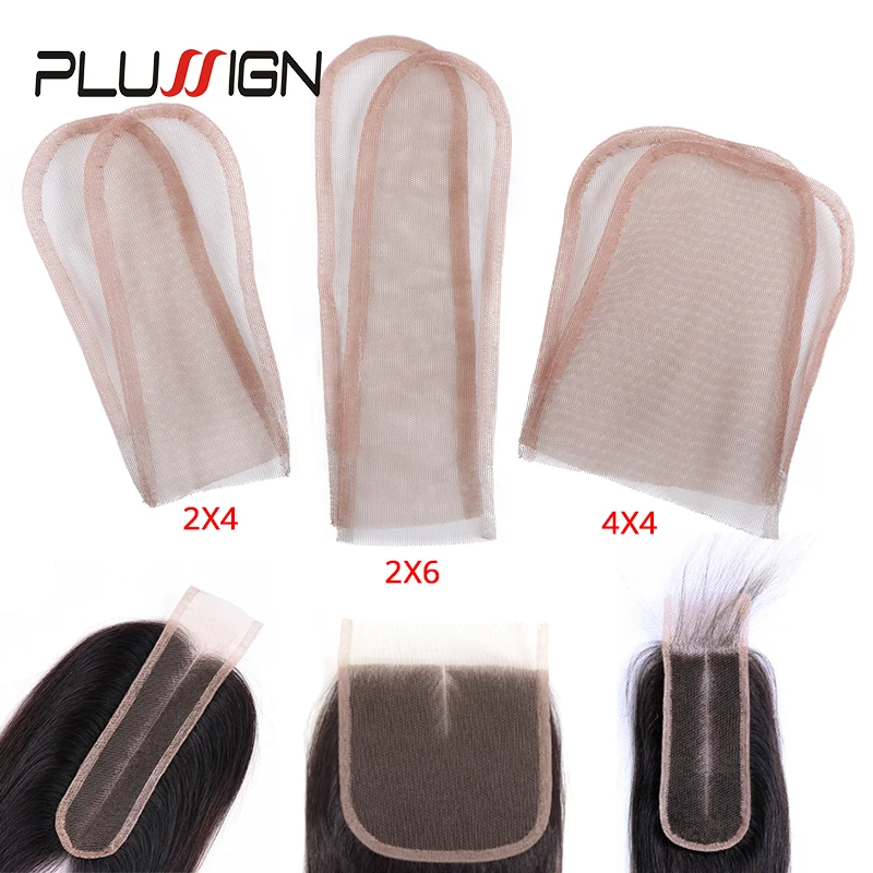 Plussign 2X4/2X6/4X4 швейцарский кружевной узор сетка для изготовления парика накладка