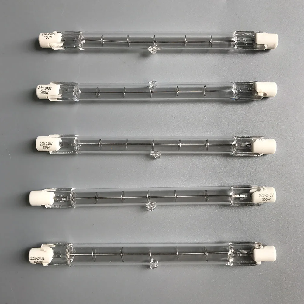 HoneyFly 5pcs J118 Halogen Lamp 220V/110V 150W 200W 250W 300W 500W