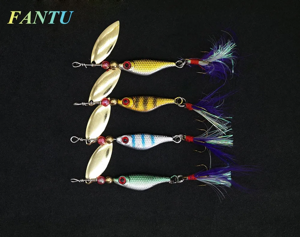 FANTU Small Iron Fishing Spoon Lures 12.5g Hard Lure Fishing