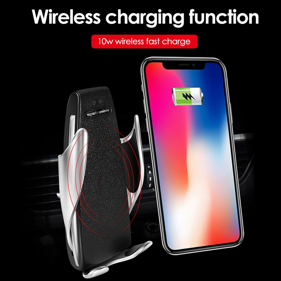 Автомобильное беспроводное зарядное устройство для iPhone X XR 8 Plus быстрая