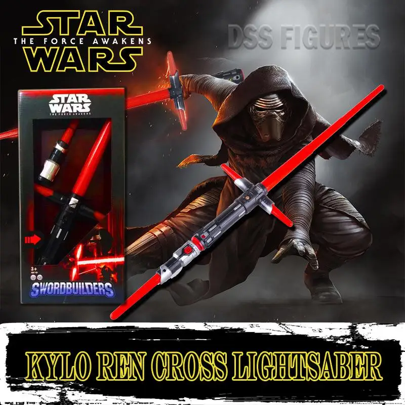 Star Wars Kylo Ren Cross light Saber Red Retractable