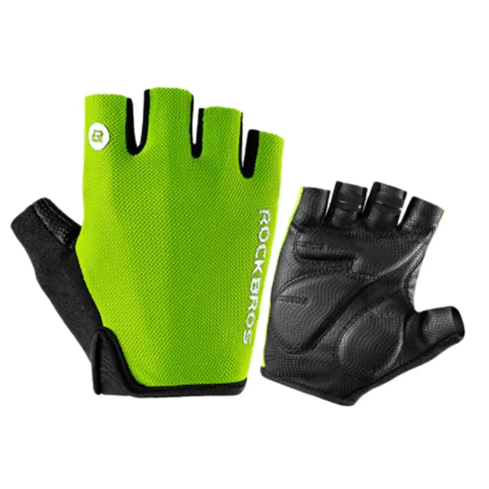 Нескользящие Гелевые перчатки для женщин и мужчин, для спорта на открытом воздухе, бадминтона, фитнеса, бега, велоспорта, езды на велосипеде, без пальцев