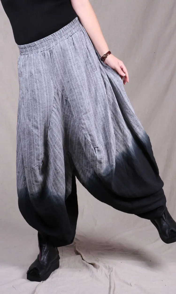 De Elástico 3 Sweatpants Lino Maxi Mujer Otoño Harem 2 Estilo Hiphop Cintura Algodón Inglaterra Boho Dance Pantalones Del D82904 Largo 1 axxEz8R