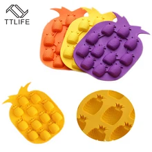 TTLIFE ананасовая форма льда кубик лоток силиконовая форма для шоколада помадка Желе Форма для изготовления мыла вручную плесень аксессуары для кухни с барной стойкой