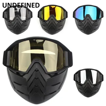 

New Helmet Motorcycle Glasses Goggles Winter Windproof Skiing Helmet Casco Motocross Glasses Open Face Helmet Mask UNDEFINED