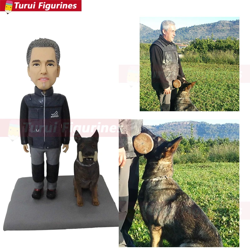 football game fans girl with her dog mini statue little people real face doll figurine miniature home accent decor sculpted figu football game fans girl with her dog mini statue little people real face doll figurine miniature home accent decor sculpted figu