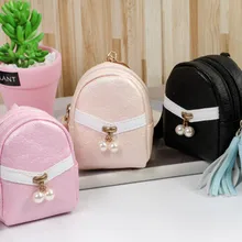 pu молния смарт ключ сумка девушки мода сплошной цвет Портативный кошелек с брелок для ключей с кисточкой карты сумки украшения аксессуар