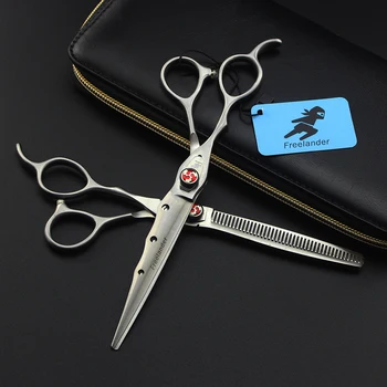 

New professional 7.0 inch New hair scissors set cutting shears thinning scissors barber hairdressing scissors tools