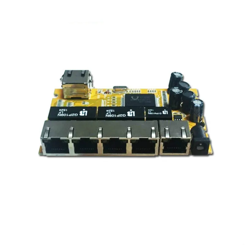 OEM/ODM RTL8367 6 портов 10/100/1000 Мбит/с гигабитный ethernet модуль коммутации PCB промышленный модуль коммутации гигабитный модуль PCBA