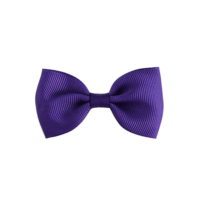 10 шт Детские ленты лук галстук Заколки для волос для девочек милый маленький заколки для детей Hairgrips новорожденных аксессуары для волос - Цвет: 26 Blue Purple