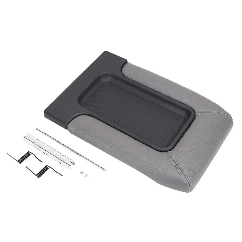 Vehicle Leather Center Console Armrest Cover Lid Cap For Chevrolet Chevy Tahoe Silverado 1500 2500 3500 Suburban GMC KOLEROADER (24)