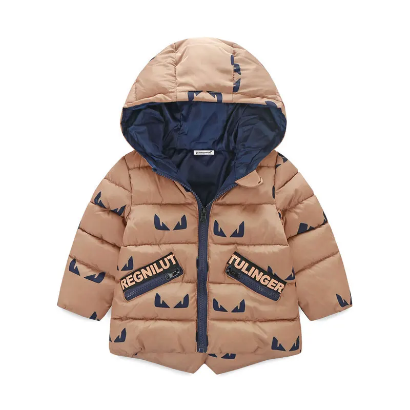 fleece lined coat Warm Winter Boys Jackets New Cotton Baby Boys Coats Keep Warm Kids Clothes Thick hooded Boys Outwear Children Clothing fleece lined coat