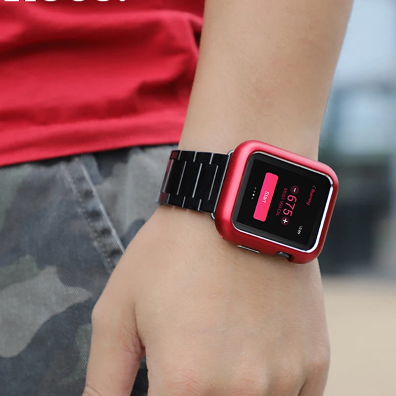 Магнитный адсорбционный металлический чехол Защитный чехол для Apple Watch 38 мм 42 мм Серия 1 2 3 для iwatch 40 мм 44 мм чехол бампер