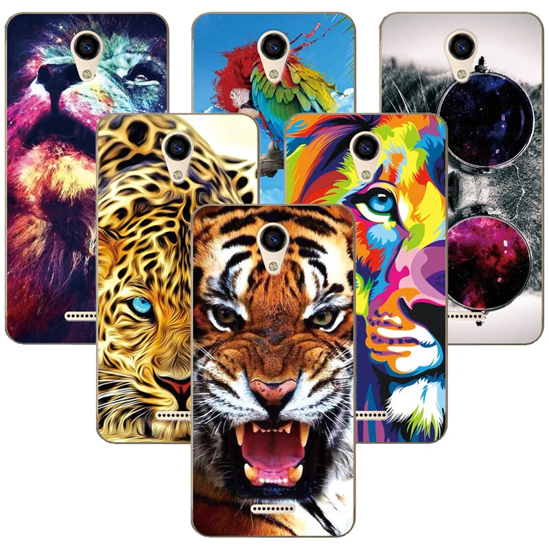 For BQ BQ-5057 Strike 2 Case 5.0&quot Mobile Phone Back Cover Bag Fearsome Animal Cases 5057 BQ5057 Fundas |