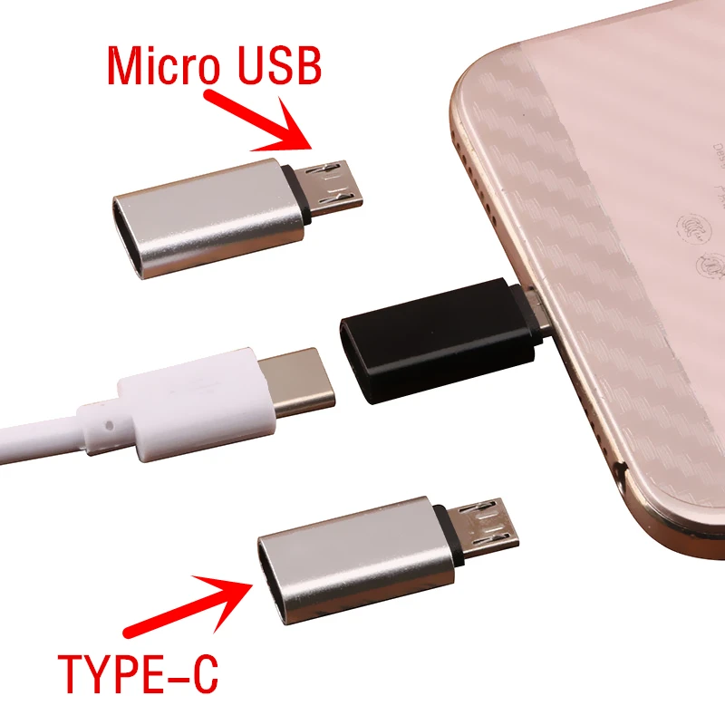 Переходник с Micro USB папа на Type c мама|Адаптеры Type-C| |