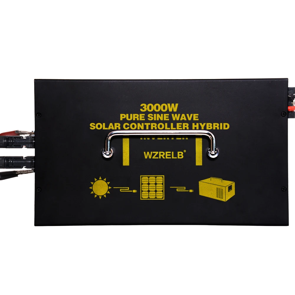 Чистая синусоида солнечный инвертор 3000W 12 V/24 V/48 V постоянного тока в переменный 120 V/220 V/230 V/240 V переменного тока/преобразователь переменного тока гибридный инвертор 30A Зарядное устройство контроллера