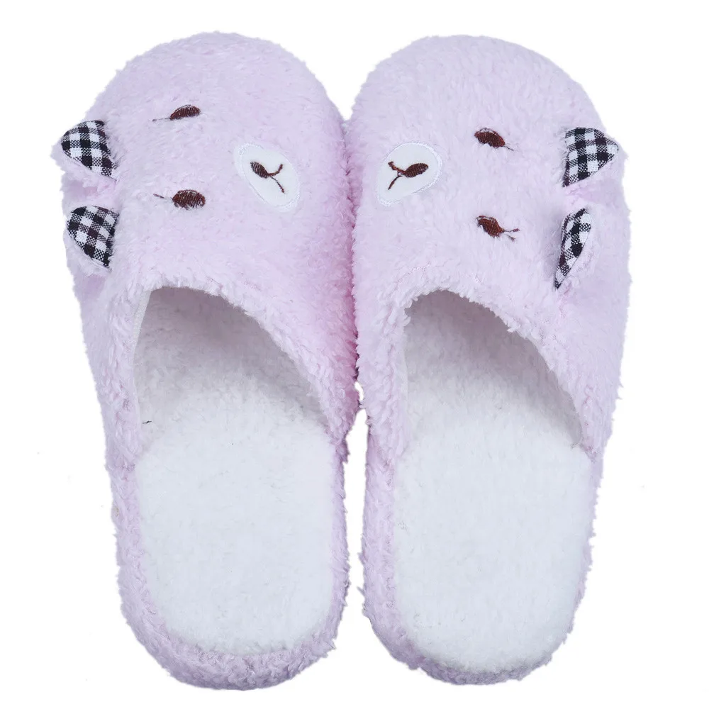 

Hot Sale 2017 New Fashion Women and Men Winter Soft Warm Lovely Bear Home Floor Cotton-padded Slippers Shoes High Quality xiniu