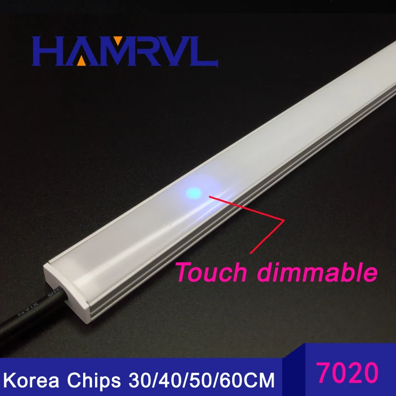 1pcs under strip lighting7020 7030 9W dimmable touch switch