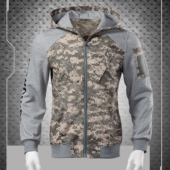 

New Man Tactical Camouflage & Pure Patch Jacket Army Hoody Multicam Black Military Man Hoody Tactical Jacket