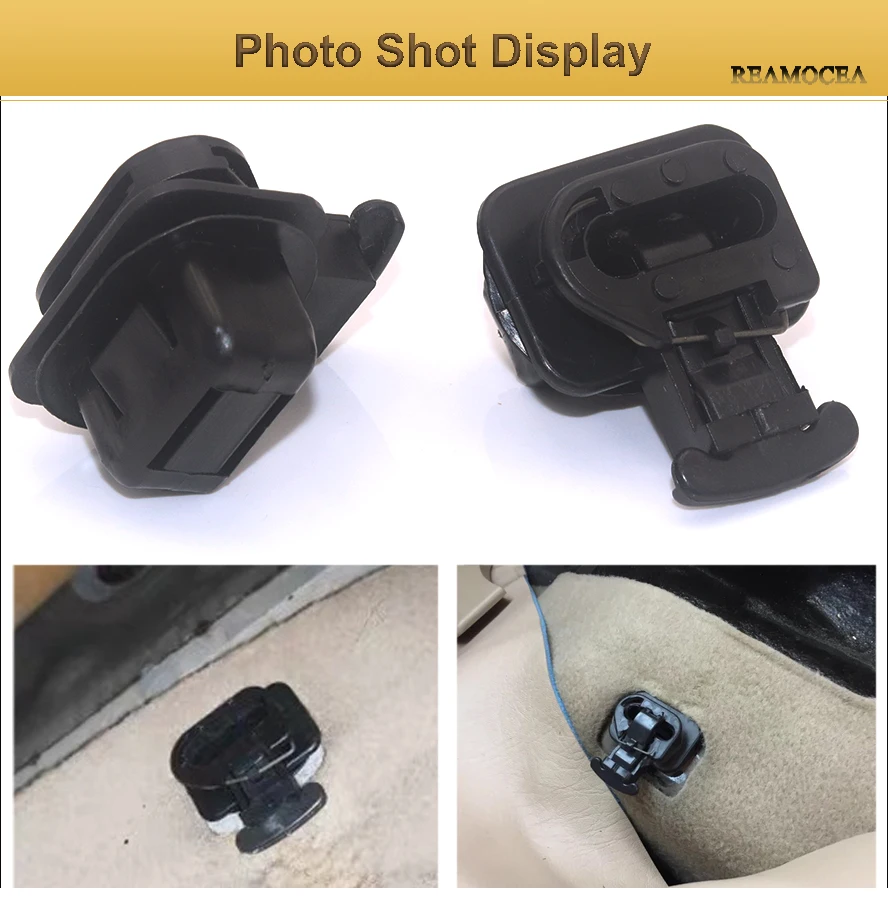 Reamocea 82137-SDA-003 2Pcs Black Car Rear Seat Cushion Pad Clip For Acura TSX TL Honda Insight Accord 2010 2011 2012 (10)