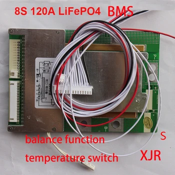 

8S 100A LiFePO4 BMS/PCM/PCB battery protection circuit board for 8 Packs 18650 Battery Cell w/balance w/Temp