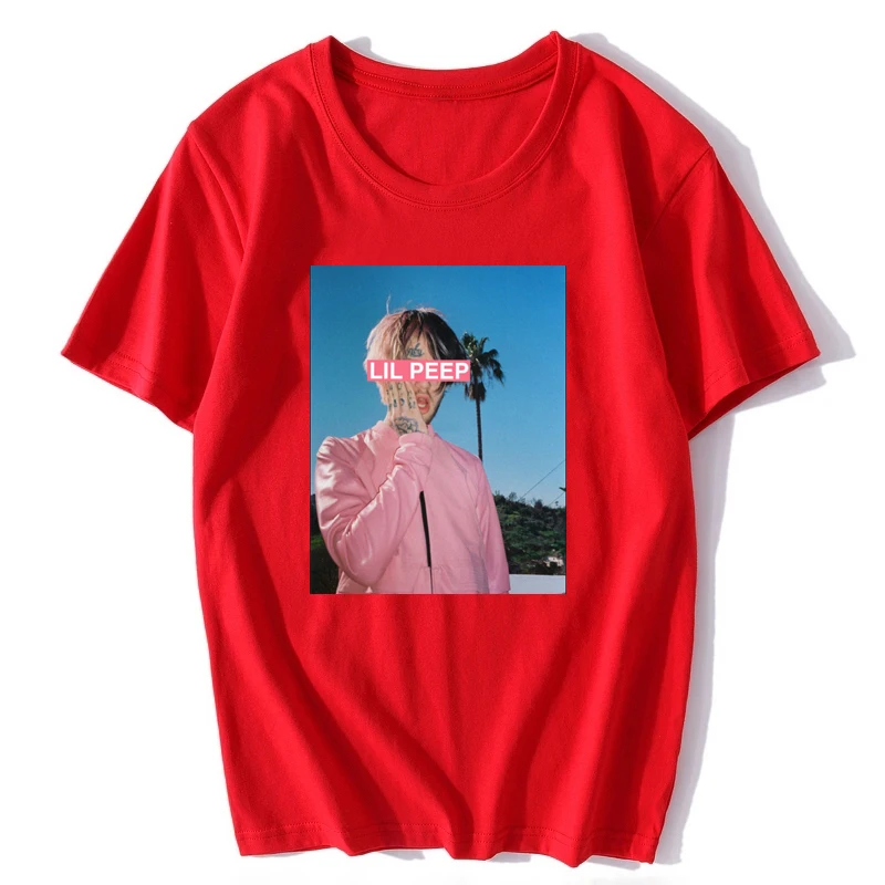Хип-Хоп Мужская футболка Lil Peep качественная удобная хлопковая Футболка уличная хип-хоп футболка с круглым вырезом винтажная Эстетическая одежда