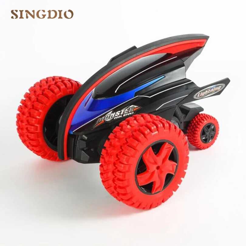 

360 Degree Trun-around Remote Control Car Model Fish the Monster Children's Birthday GiFT Toys for Kids 2 Color RC Toy Boys