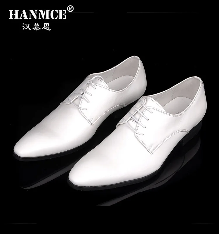 luxury italian brand oxford shoes for men genuine leather mens white