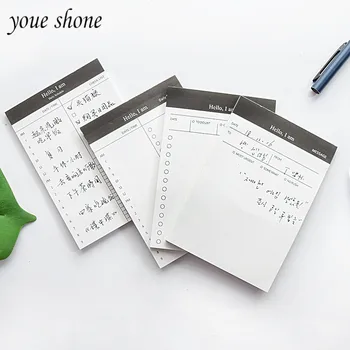 

YOUE SHONE 1Pcs Paper Simple Creative Day Planner Memo Pads 2019 Tearable Portable Agenda Memo Pad Office Learning Stationery