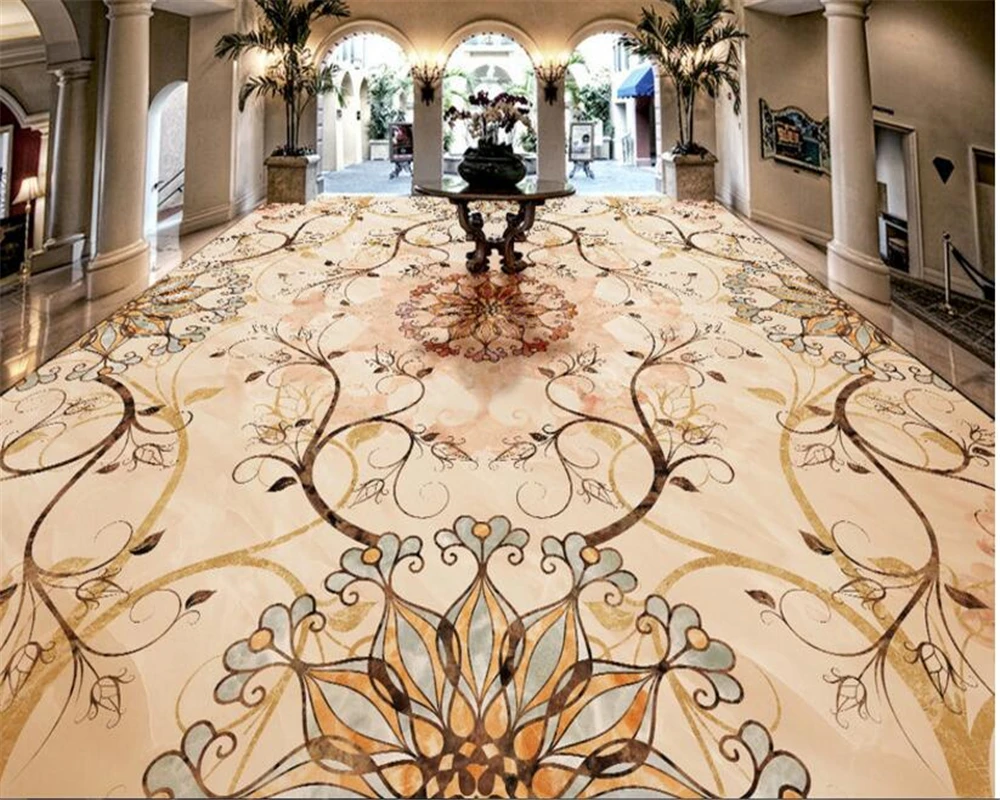 Beibehang Advanced papel де parede папье peint модные обои эстетика лобби отеля художественная мозаика паркет камень 3d полы