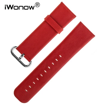 

Genuine Leather Watch Band 22mm for Samsung Gear S3 Classic / Frontier Stainless Steel Pin Buckle Strap Wrist Belt Bracelet