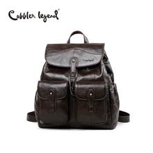 Cobbler Legend Original Brand Designer Women Backpack Genuine Leather Vintage School Backpack Female mochila For Girls 0910001-1