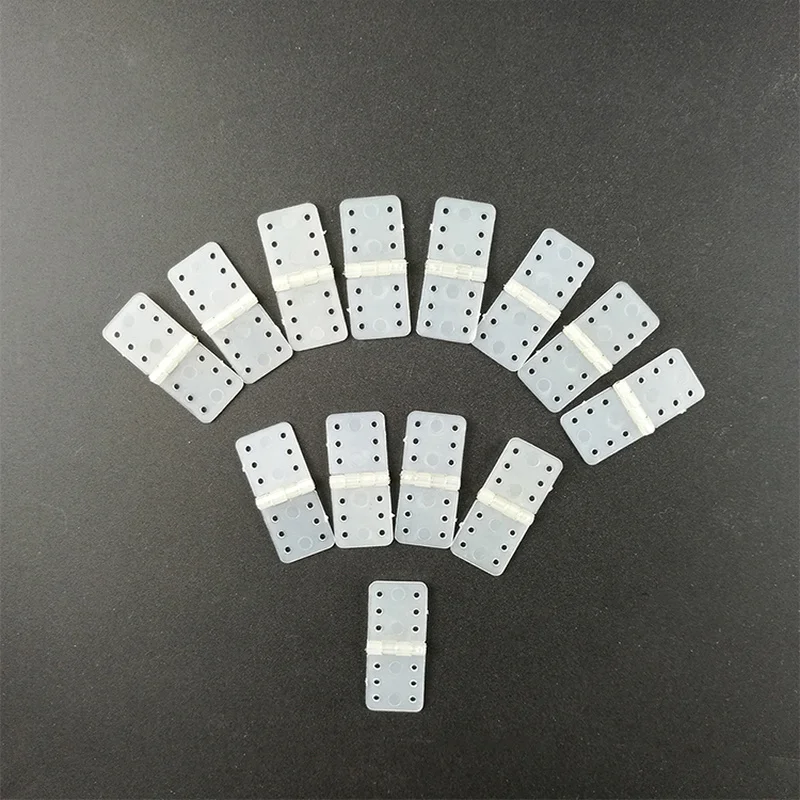 

20PCS Nylon Pinned Hinge 20x36mm 16x29mm 12x24mm For RC Airplane Plane Parts Model Replacement Fix wing